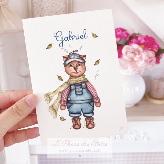 Gabriel | Carte Illustrée