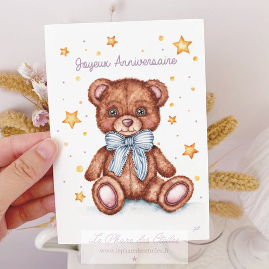 Mon Doudou Ourson| Carte Joyeux Anniversaire