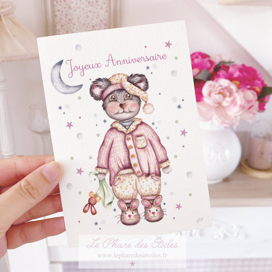 Mariette le Koala | Carte Joyeux Anniversaire