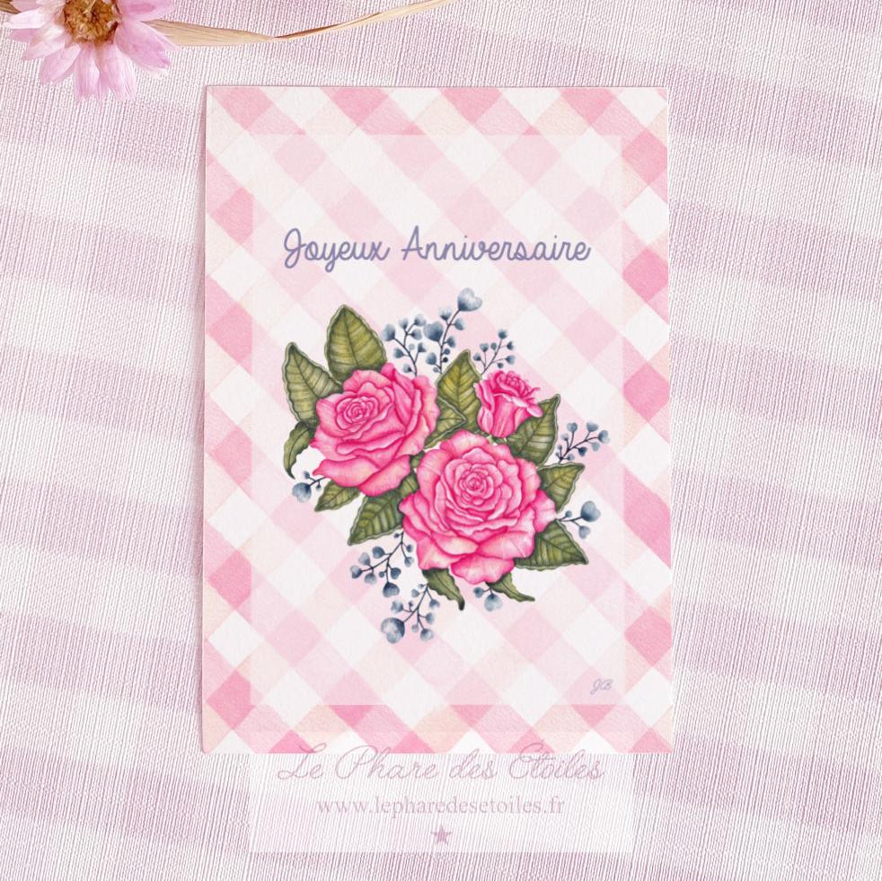 Romantique | Carte Joyeux Anniversaire