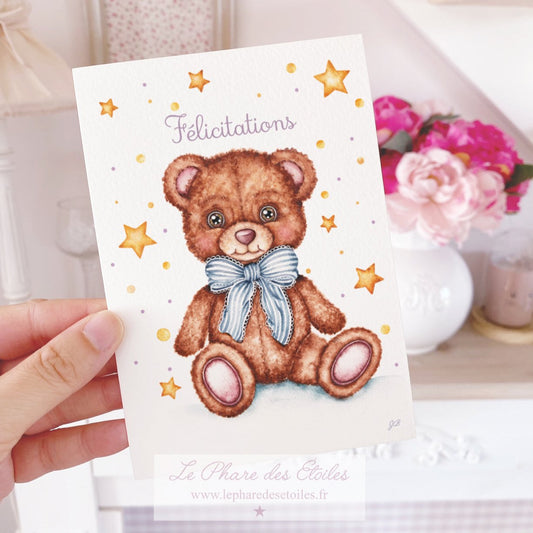 Mon Doudou Ourson | Carte Félicitations